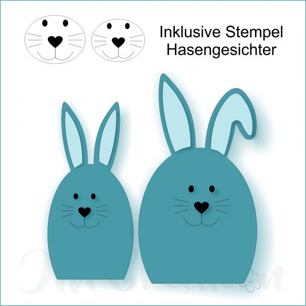 Stanzschablone - Osterhasenpaar.2